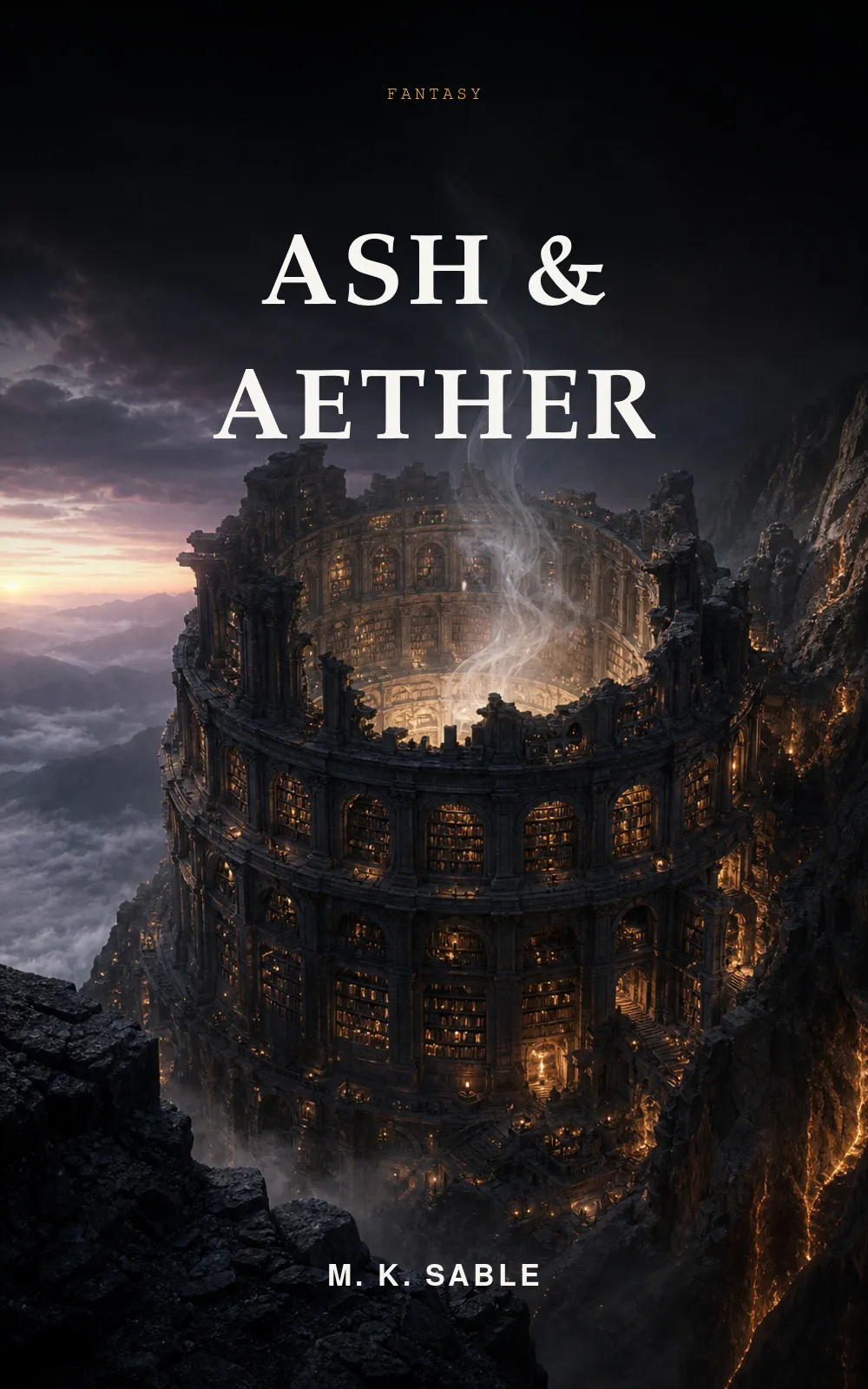 Ash & Aether — Fantasy & Sci-Fi book cover